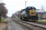 Y121 sits on Track 1 well back from the signals as it waits for Q326